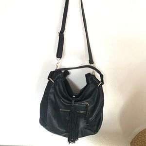 Black Purse with Tassel Detail